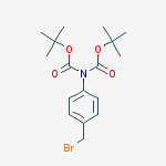 N-di-Boc-4-broMoMethyl-phenylaMine结构式