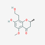 Structure of (R)-2,3-Dihydro-7-hydroxy-8-(2-hydroxyethyl)-5-methoxy-2-methyl-4H-1-benzopyran-4-one