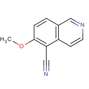 Structure of 5-Isoquinolinecarbonitrile, 6-methoxy-