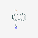 Structure of 1-Naphthalenecarbonitrile, 4-bromo-