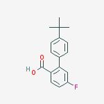 Structure of 2-(4-tert-butylphenyl)-4-fluorobenzoic Acid