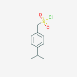 Structure of (4-propan-2-ylphenyl)methanesulfonyl Chloride