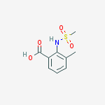Chemical structure of 2-MethanesulfonaMido-3-Methylbenzoic acid