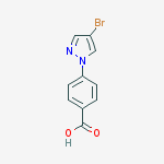 Structure of 4-(4-BROMO-1H-PYRAZOL-1-YL)BENZOIC ACID