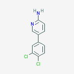 Structure of 5-(3,4-Dichlorophenyl)pyridin-2-amine
