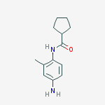 N-(4-amino-2-methylphenyl)cyclopentanecarboxamide结构式