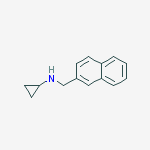 N-(naphthalen-2-ylmethyl)cyclopropanamine结构式