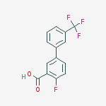 Structure of 4-Fluoro-3'-(trifluoromethyl)-[1,1'-biphenyl]-3-carboxylic acid