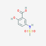 Chemical structure of 2-hydroxy-5-(methanesulfonamido)benzoic Acid