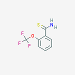 2-(TRIFLUOROMETHOXY)THIOBENZAMIDE, 97%结构式