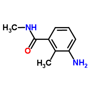 3-氨基-N,2-二甲基苯甲酰胺结构式