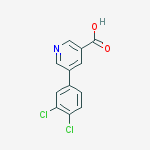 Structure of 5-(3,4-DICHLOROPHENYL)-NICOTINIC ACID