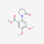 4,5-Dimethoxy-2-(2-oxopyrrolidin-1-yl)benzoic acid结构式