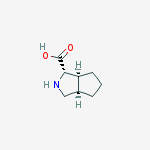 Structure of (1S,3aR,6aS)-octahydrocyclopenta[c]pyrrole-1-carboxylic acid
