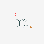 Structure of 6-bromo-2-methylpyridine-3-carbaldehyde