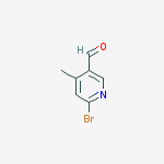 6-bromo-4-methyl-3-Pyridinecarboxaldehyde结构式