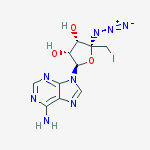 Structure of 4'-Azido-5'-deoxy-5'-iodoadenosine