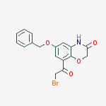 Structure of 2H-1,4-Benzoxazin-3(4H)-one, 8-(2-broMoacetyl)-6-(phenylMethoxy)-
