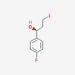 Structure of (1S)-1-(4-fluorophenyl)-3-iodo-propan-1-ol