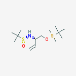 (S)-N-((S)-1-(tert-butyldimethylsilyloxy)but-3-en-2-yl)-2-methylpropane-2-sulfinamide结构式
