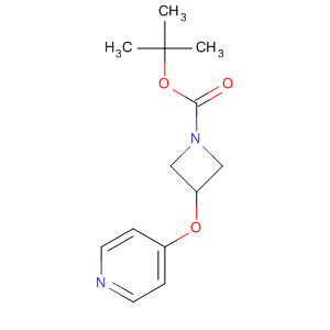 Chemical structure of 1-Azetidinecarboxylic acid, 3-(4-pyridinyloxy)-, 1,1-dimethylethyl ester