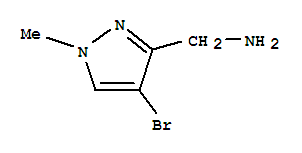 Structure of (4-Bromo-1-methyl-1H-pyrazol-3-yl)methylamine