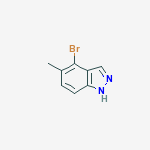 Structure of 4-BROMO-5-METHYL-1H-INDAZOLE