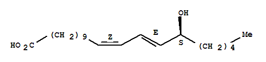 Structure of 15(S)-HYDROXYEICOSA-11Z,13E-DIENOIC ACID