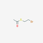Chemical structure of Ethanethioic acid, S-(2-bromoethyl) ester