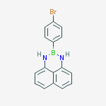 2-(4-溴苯基)-2,3-二氢-1H-萘并[1,8-DE][1,3,2]二氮杂硼烷结构式