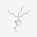 Structure of 2-METHOXY-4-(TRIBUTYLSTANNYL)THIAZOLE 96%