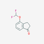 Structure of 4-(DIFLUOROMETHOXY)INDAN-1-ONE