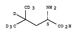 L-亮氨酸-异丙基-D7结构式