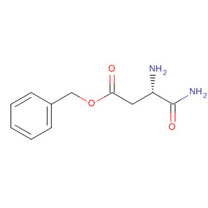 Structure of Butanoic acid, 3,4-diamino-4-oxo-, phenylmethyl ester, (S)-