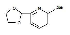 2-(1,3-二氧-2-基)-6-甲基吡啶结构式