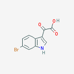 Structure of (6-bromo-1h-indol-3-yl)(oxo)acetic Acid