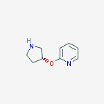 Structure of 2-[(3R)-3-Pyrrolidinyloxy]-pyridine