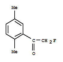 Structure of ETHANONE,1-(2,5-DIMETHYLPHENYL)-2-FLUORO-