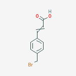 Structure of 3-[4-(bromomethyl)phenyl]-2-propenoic acid