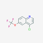 Structure of 4-chloro-6-(trifluoromethoxy)quinoline