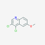 Structure of 3,4-DICHLORO-6-METHOXYQUINOLINE