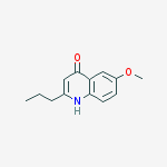 Structure of 4-HYDROXY-6-METHOXY-2-N-PROPYLQUINOLINE