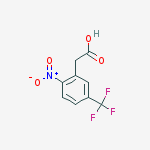 Structure of (2-NITRO-5-TRIFLUOROMETHYLPHENYL)ACETIC ACID