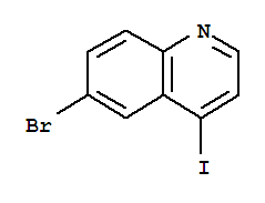 Structure of 6-Bromo-4-iodoquinoline 