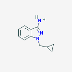 Structure of 1-(CYCLOPROPYLMETHYL)-1H-INDAZOL-3-AMINE