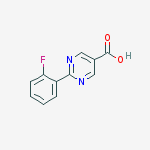 Structure of 2-(2-Fluorophenyl)pyrimidine-5-carboxylic acid
