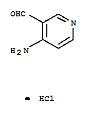 3-氨基-4-醛基吡啶盐酸盐结构式