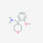 Structure of {[4-(2-METHOXYPHENYL)TETRAHYDRO-2H-PYRAN-4-YL]METHYL}AMINE, 95+%