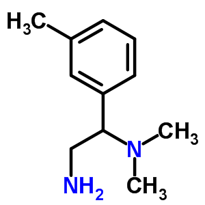 N~1~,N~1~-二甲基-1-(3-甲基苯)-1,2-乙二胺 2HCL结构式