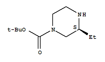 Structure of (S)-1-N-Boc-3-ethylpiperazine